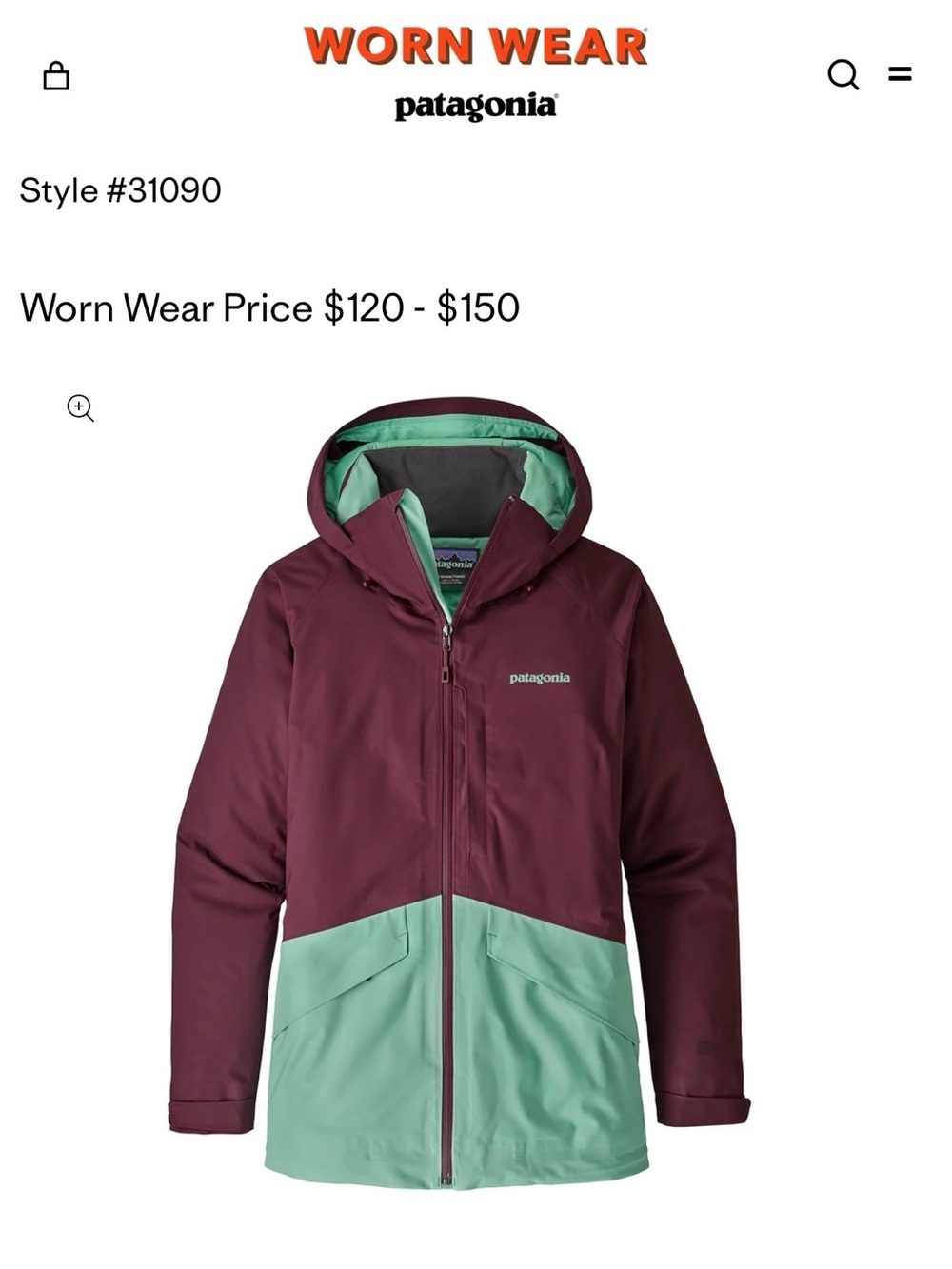 Patagonia Insulated Snowbelle Jacket - Dark Current